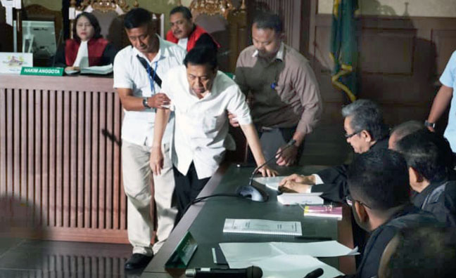 Sidang terdakwa korupsi eKTP Setya Novanto di PN Jakarta Pusat