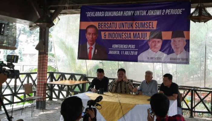 Gubernur Dan Wakil Gubernur Sumsel Terpilih, Deklarasi Dukung Jokowi Presiden 2 Periode