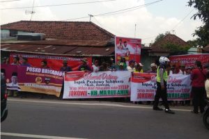 Prabowo Kunjungan Ke Jombang, Dapat Sambut Ratusan Relawan  Jokowi-Ma’ruf Amin