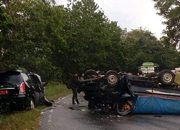 Mobil Dinas Kepala PA Sintang Ringsek, Terlibat Lakalantas Di Sungai Ambawang
