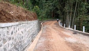 Desa Umbulrejo Ngawi, Bangun Talut Jalan Lingkungan Dari Dana Desa 2019