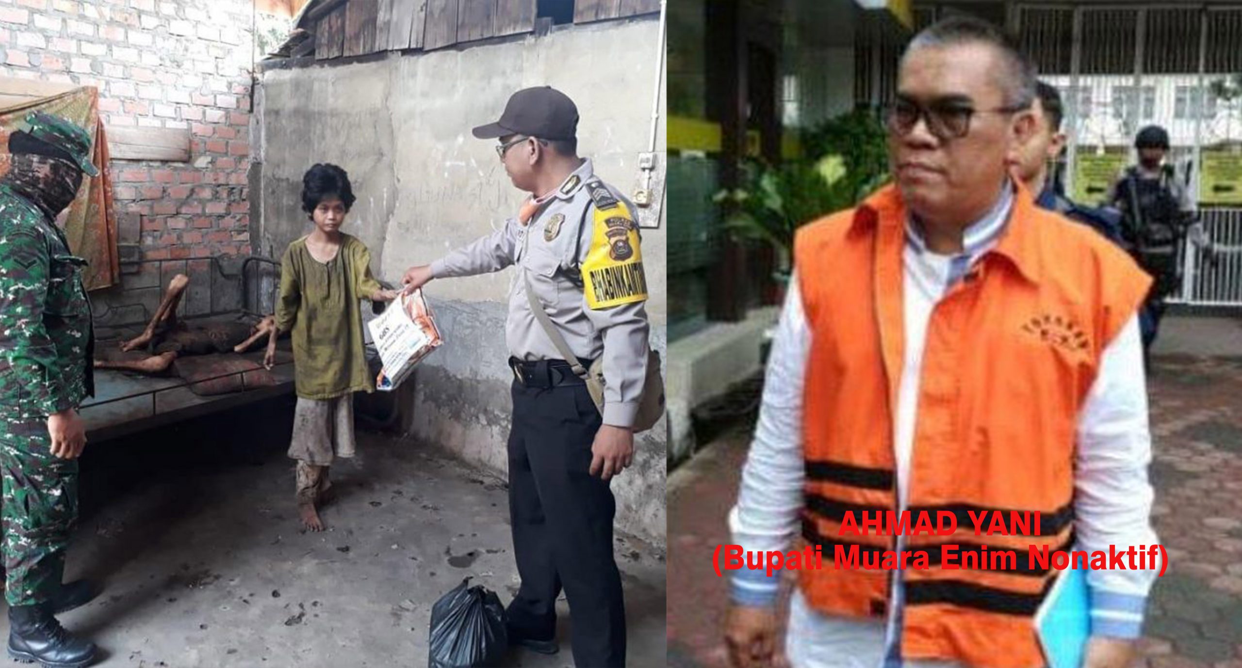 Dua kakak beradi di desa Gelombang Muara Enim Kelaparan Bupati Muara Enim Ahmad Yani Ditangkap KPK scaled