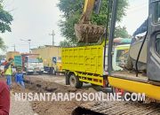 Darurat Corona, Proyek Pelebaran Jalan Provinsi Ruas Padangan-Gedek Abal-Abal Dikerjakan Asal-Asalan