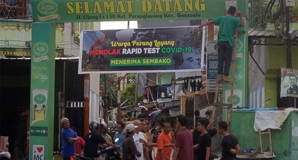 Dianggab Lahan Bisnis, Warga Di Makassar Ramai-Ramai Tolak Rapid Test Massal