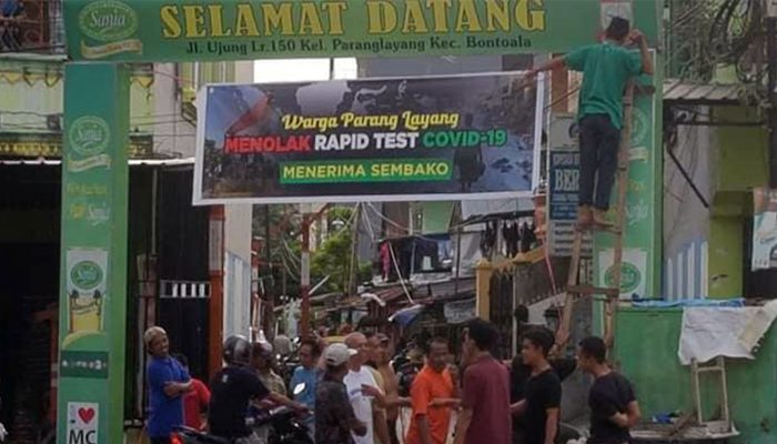Dianggab Lahan Bisnis, Warga Di Makassar Ramai-Ramai Tolak Rapid Test Massal