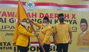 Tjaturina Yuliastuti Terpilih Kembali Pimpin DPD Partai Golkar Jombang