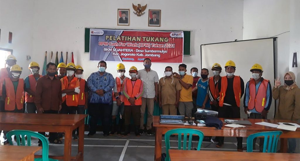 Dinas Perkim Jombang Gelar Kegiatan PKM Melalui Pelatihan Tukang Program KOTAKU