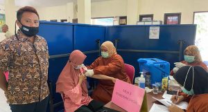 Pemdes Sawiji Hari Ini Laksanakan Vaksinasi Gelombang 1