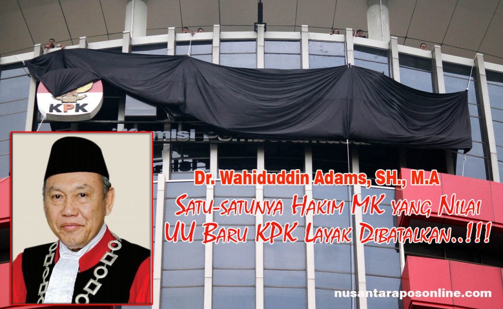Aksi Tolak Revisi UU KPK Logo KPK Ditutup Kain Hitam copy