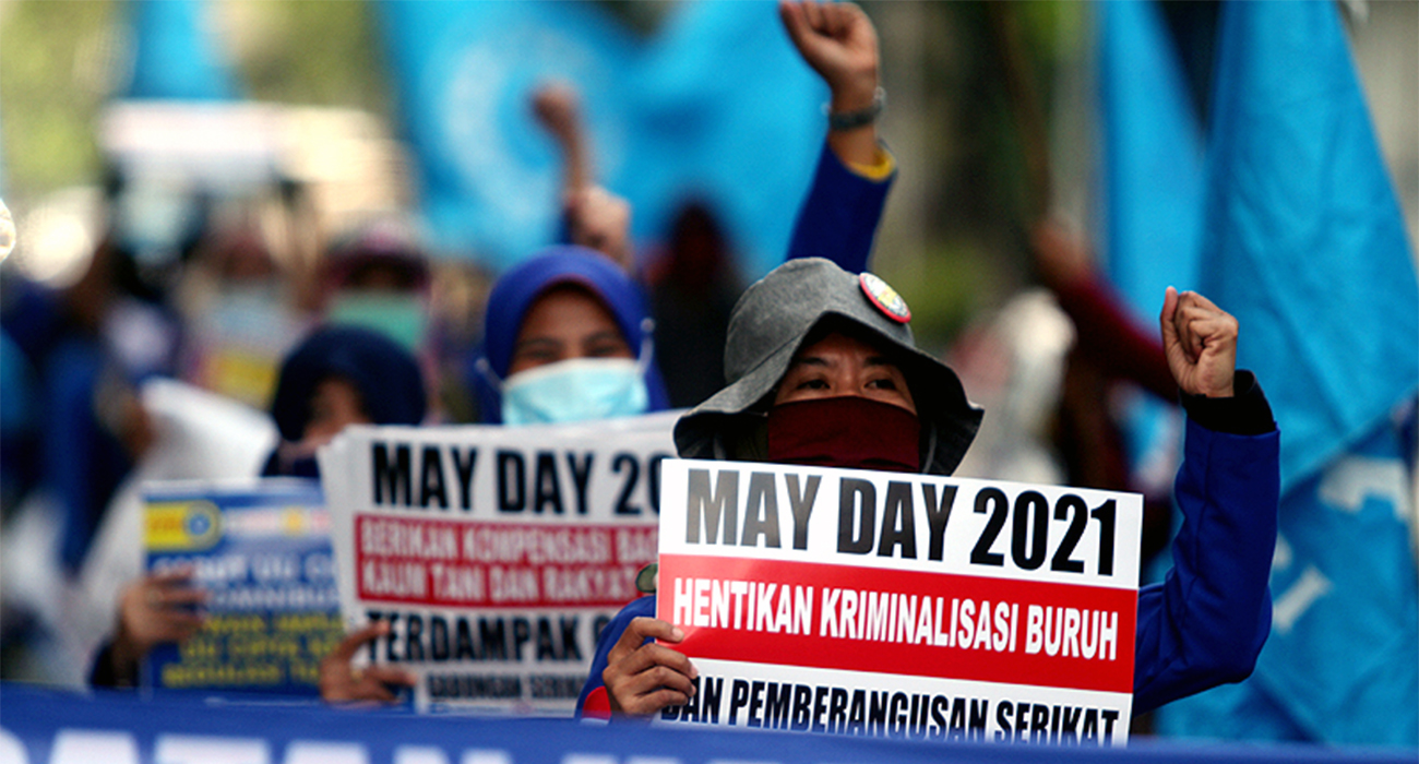 Demo May Day Gebrak Sebut Pemerintah gagal lindungi buruh