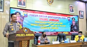 Polres Jombang Kukuhkan Kepengurusan Da’i Kamtibmas periode 2021-2025