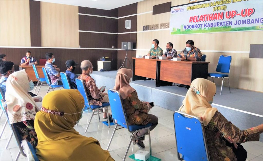 Acara Pelatihan PKM Untuk Aparat Desa Program Kotaku 2021 Dinas Perkim Jombang