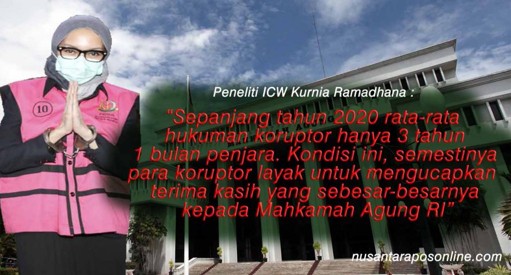 PT DKI Sunat Hukuman Pinangki 6 Tahun, ICW : Hakim Keterlaluan, Harusnya Ia Dihukum Berat