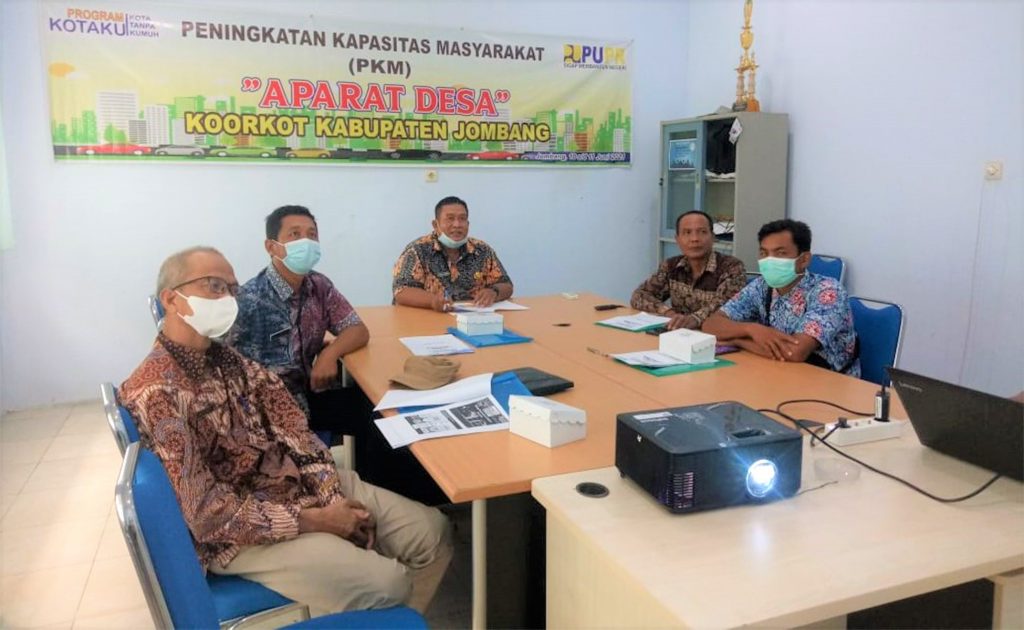 Pelatihan PKM Untuk Aparat Desa Program Kotaku 2021 Dinas Perkim Jombang