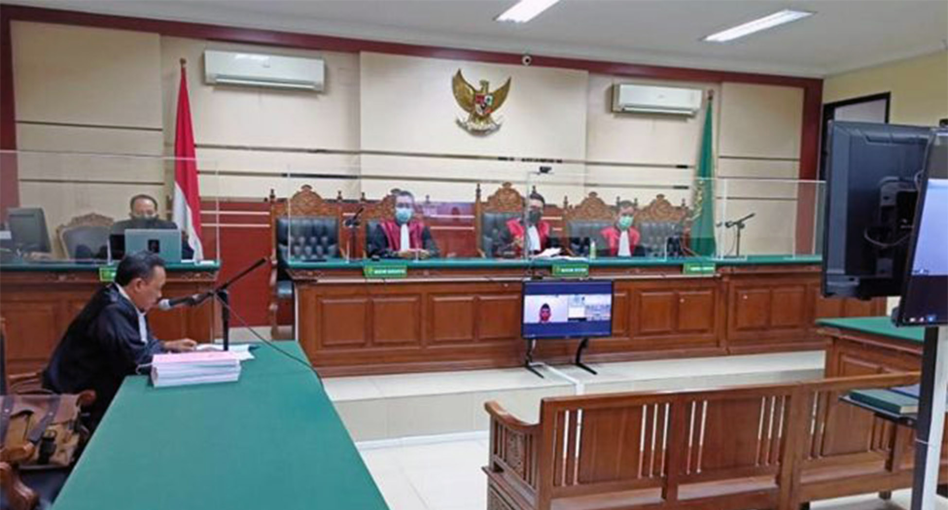 sidang kasus korupsi dana hibah KONI Jombang Terdakwa Mantan ketau Koni Tito Kadar Isman