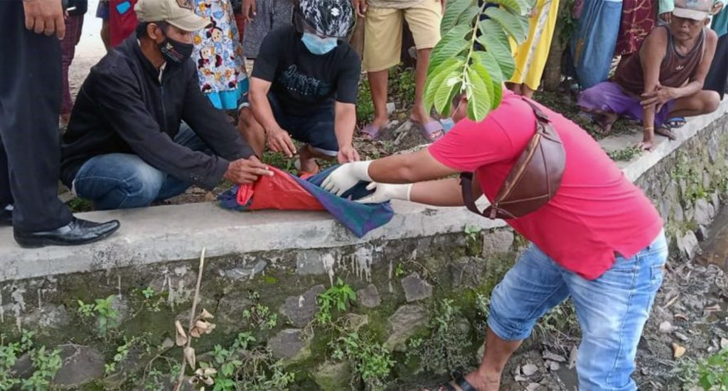 Heboh Penemuan Jasad Bayi Laki-Laki Di Kendalsari Jombang, Mengapung Disungai