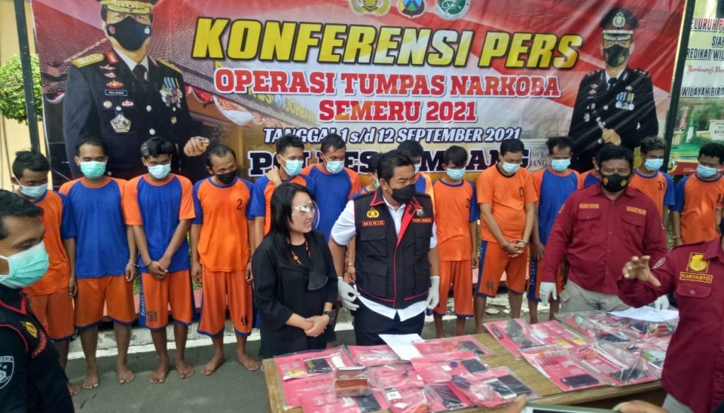 26 tersangka kasus narkoba ditangkap Polres Jombang
