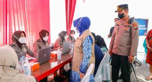 Hari Lalu-lintas Bhayangkara, 100 Anak Yatim Di Jombang Disuntik Vaksin Covid 19