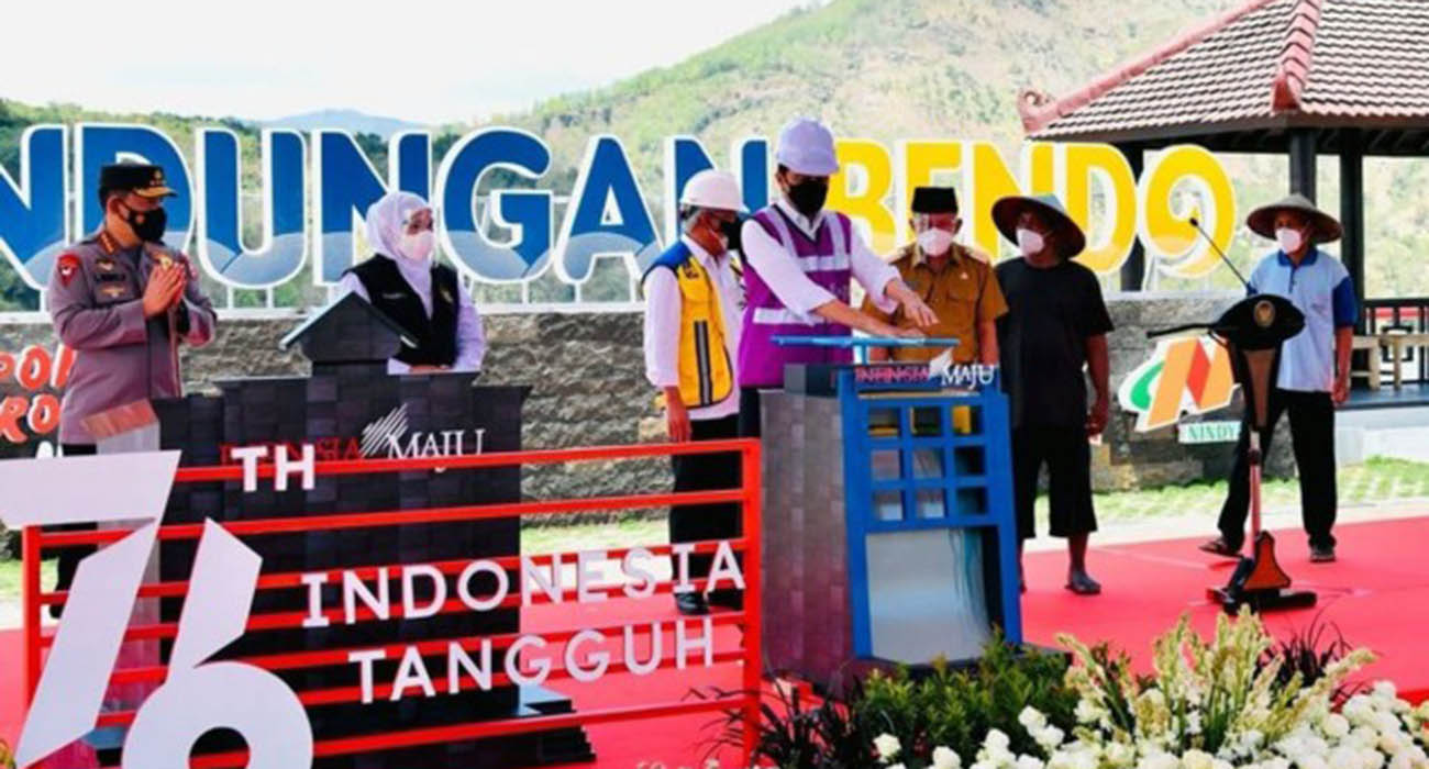 Jokowi resmikan bendungan Bendo Ponorogo