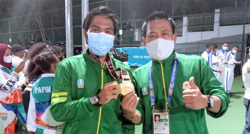 Atlet Tenis Lapangan Asal Jombang Mendulang Emas Di PON XX Papua 2021