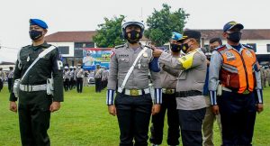 Apel Pasukan, Ini Empat Penekanan Dalam Operasi Zebra Semeru 2021 Polres Jombang