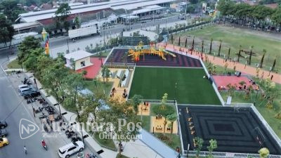 DLH Jombang Sukses Sulap Alun-Alun Jadi Taman Ramah Anak, Ini Buktinya
