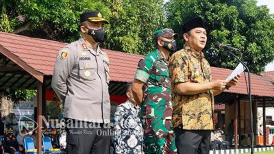 Forkopimda Jombang Gelar Apel Pasukan Gabungan Operasi Lilin Semeru 2021