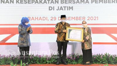 Sukses Percepat Pembangunan Desa, Pemkab Jombang Dapat Penghargaan Dari Kemendes PDTT