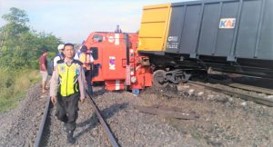 Kereta Api Pengangkut Batubara Tabrakan Di Muara Enim