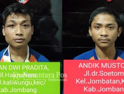 Polisi Jombang Gulung 2 Rampok Sadis Yang Sabet Korbanya Dengan Parang