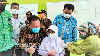 Vaksinasi Anak Usia 6 – 11 Tahun, Hari Ini Sasar 2 Sekolah SD Di Jombang