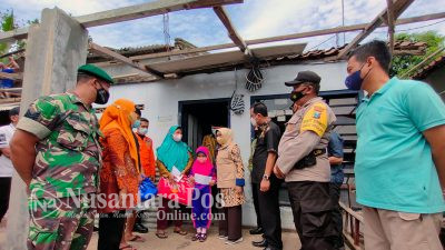 Bupati Kunjungi Korban Puting Beliung Kecamatan Megaluh Jombang