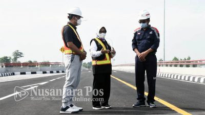 Bupati Jombang Pantau Fisik Proyek Pembangunan Jembatan Baru Ploso