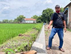 Tingkatkan Produktifitas Lahan Pertanian, Pemdes Sukosari Jombang Bangun Saluran Irigasi