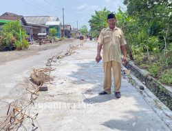 Tingkatkan Pembangunan, Pemdes Ngrandulor Jombang Bangun Jalan Lingkungan dan TPT