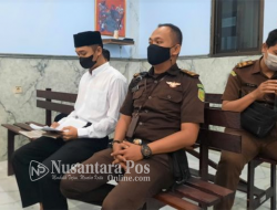 Pecatan Polisi Terdakwa Kasus Aborsi Mahasiswi UNIBRAW Mewek Dipesidangan PN Mojokerto