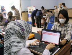 Bantu Pasokan PMI, Ratusan Personel Polres Jombang Donorkan Darah