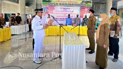 Kades Banjardowo Jombang Lantik 2 Perangkat Desa Baru, Minta Agar Amanah
