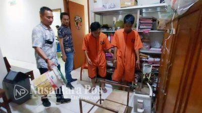 Terekan CCTV, Pencuri Outdoor AC di UPTD Lab Bahan Konstruksi Palembang Ditangkap