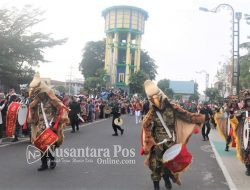 Kirap Drumband Meriahkan Pembukaan Liga Santri Piala KASAD 2022 di Jombang