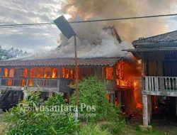 2 Rumah Panggung di Desa Sugih Waras OKI Ludes Dilalap Sijago Merah