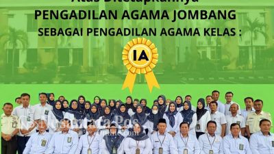 Mahkamah Agung Tetapkan PA Jombang Kelas 1B Naik Menjadi Kelas 1A