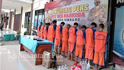 Dalam 12 Hari, Polisi Ringkus 27 Tersangka Narkoba di Jombang