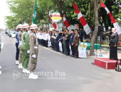 Bupati Jombang Berangkatkan Kirab Bendera Pataka Jer Basuki Mawa Beya Menuju Kota Mojokerto