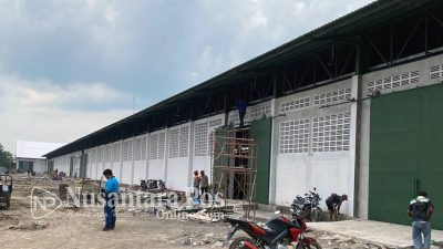 Progres Proyek Sentra IKM Slag Aluminium Kendalsari Disdagrin Jombang Sudah 91,089 Persen