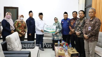 Peduli Cianjur, Pemkab Jombang Salurkan Donasi Rp 306,140 Juta Melalui Baznas Jatim
