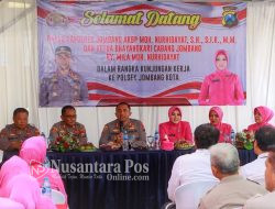 Kunjungi Polsek, Kapolres Jombang Tekankan Pelayanan Prima Kepada Masyarakat
