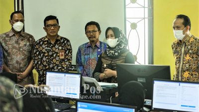 Walikota Mojokerto Tinjau Pelaksanaan CAT-UNBK JF Guru