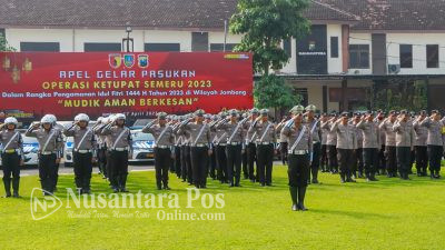 Apel Gelar Pasukan Operasi Ketupat Semeru 2023 Polres Jombang