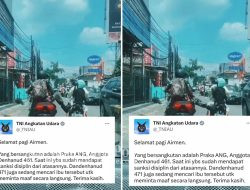Praka ANG Anggota TNI AU Yang Tendang Pemotor Ibu-Anak Akhirnya Ditahan
